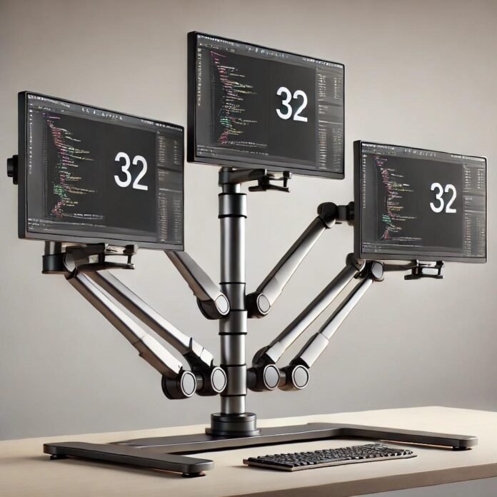 3 monitor stand